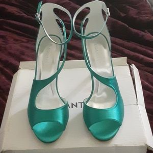 Turquoise heels